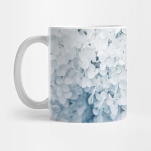 Hydrangea Flowers in Pastel Blue Tones Mug